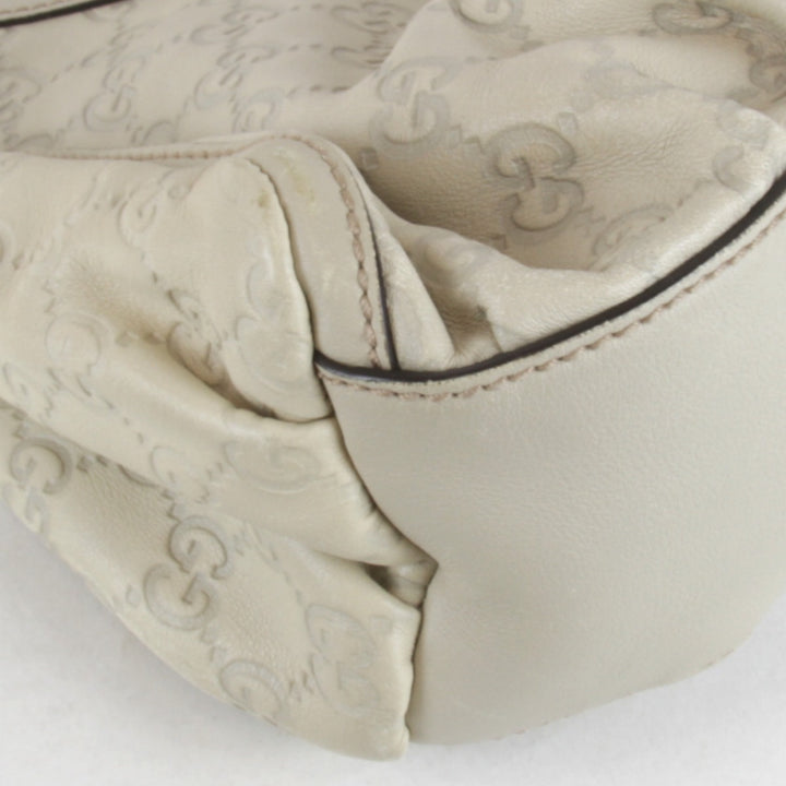 『USED』 
GUCCI グッチ 
 190525 49375 ショルダーバッグ 
グッチシマ アイボリー