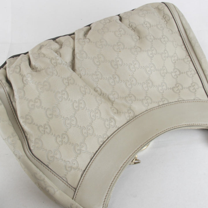 『USED』 
GUCCI グッチ 
 190525 49375 ショルダーバッグ 
グッチシマ アイボリー