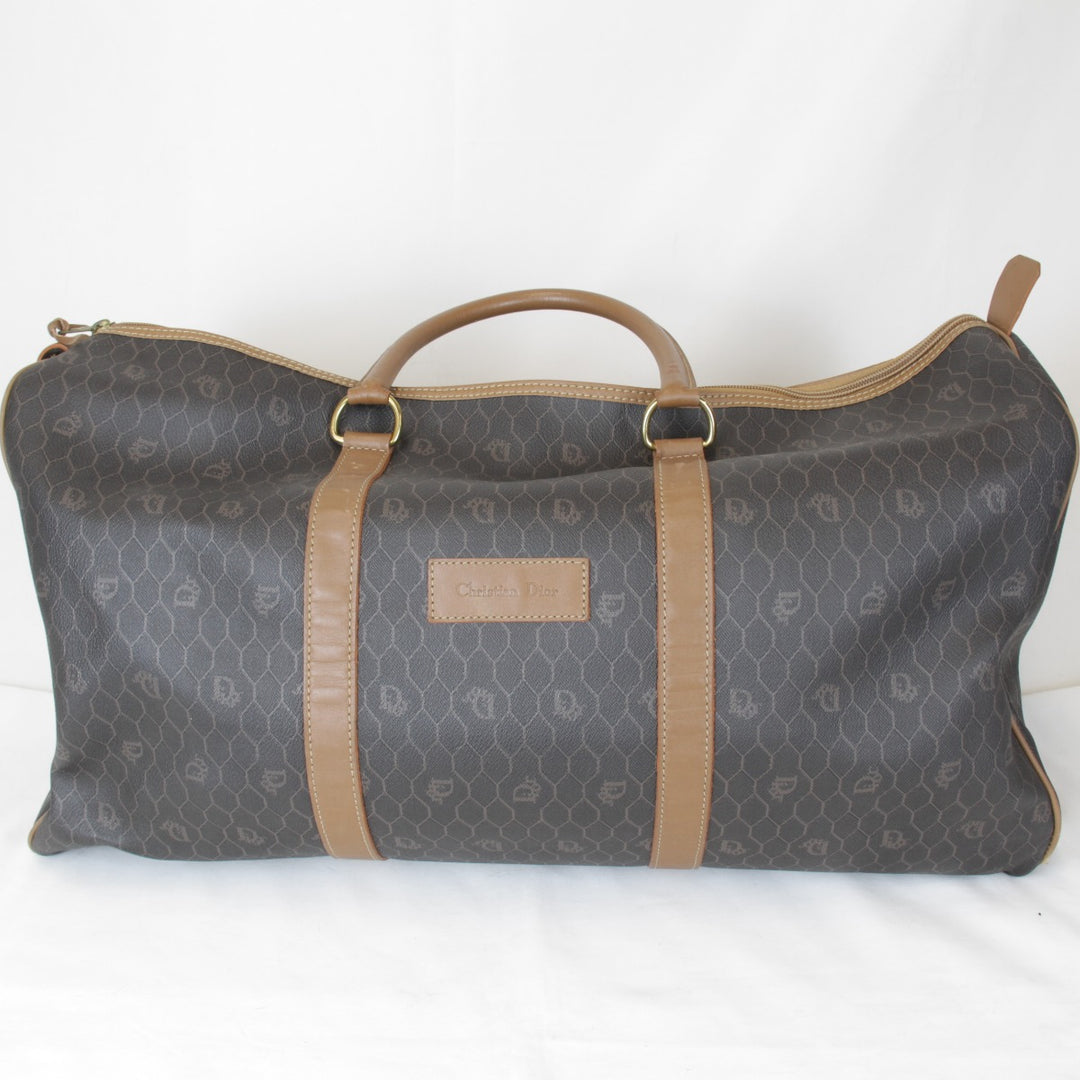 『USED』 
Christian Dior クリスチャンディオール 
 ボストンバッグ 
キャンバス/レザー ブラウン