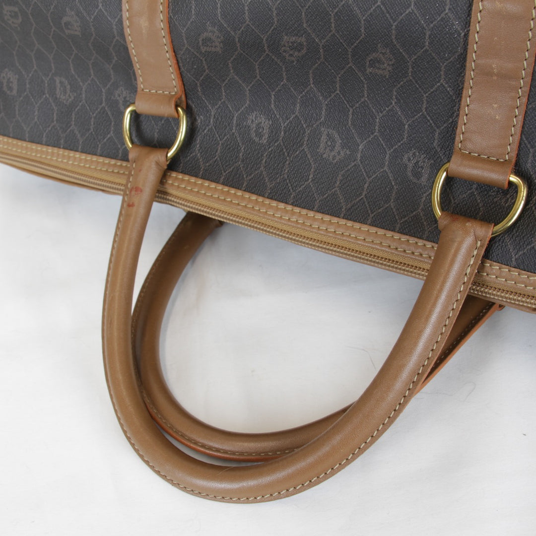 『USED』 
Christian Dior クリスチャンディオール 
 ボストンバッグ 
キャンバス/レザー ブラウン