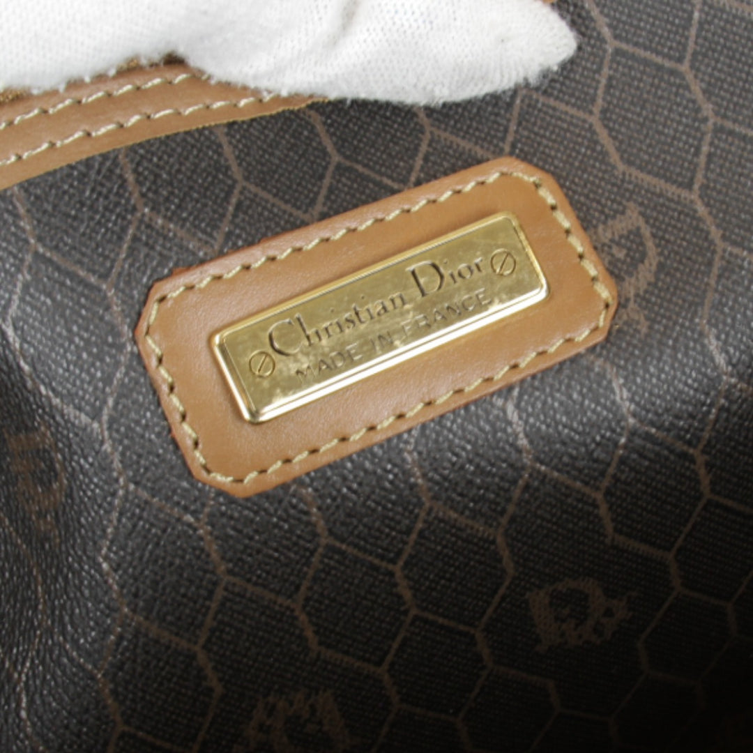 『USED』 
Christian Dior クリスチャンディオール 
 ボストンバッグ 
キャンバス/レザー ブラウン