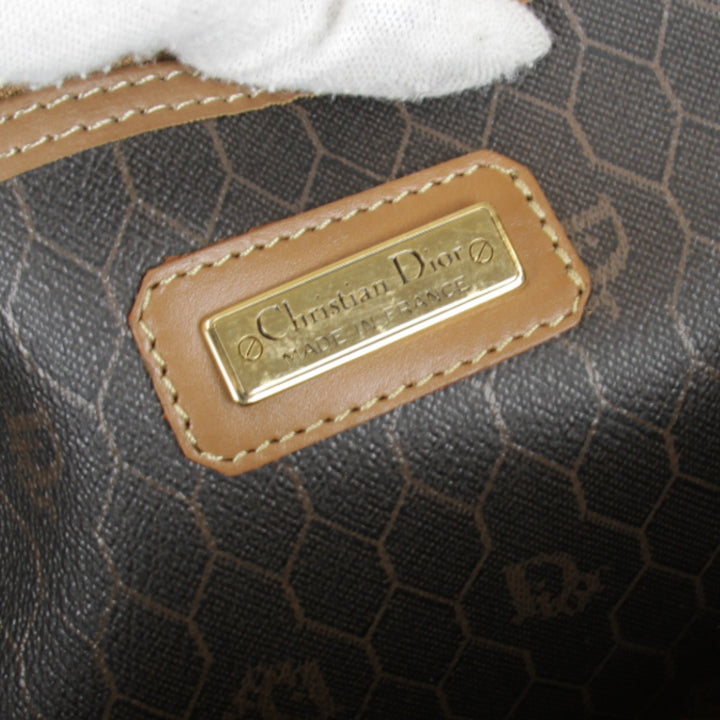 『USED』 
Christian Dior クリスチャンディオール 
 ボストンバッグ 
キャンバス/レザー ブラウン
