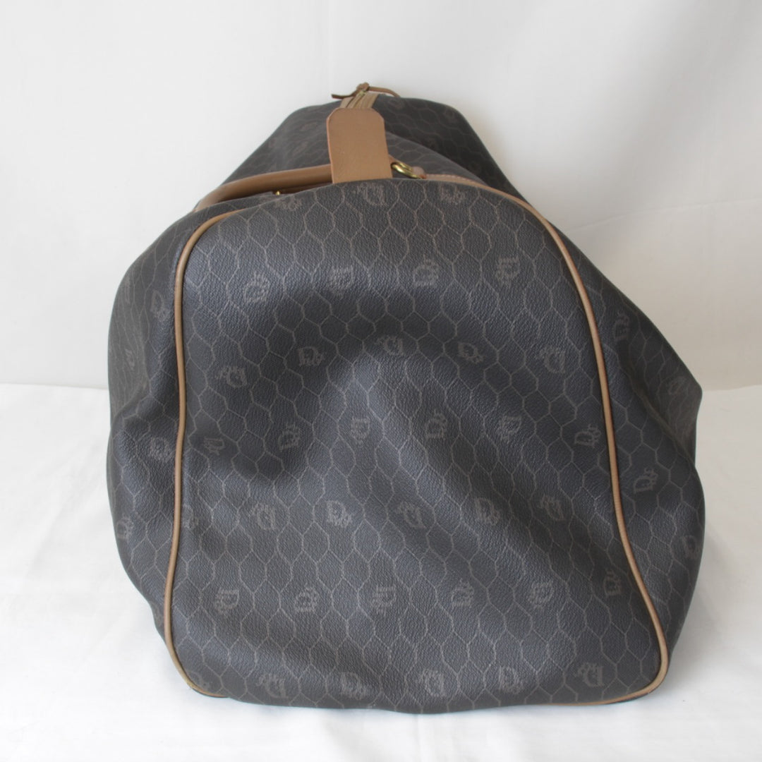 『USED』 
Christian Dior クリスチャンディオール 
 ボストンバッグ 
キャンバス/レザー ブラウン