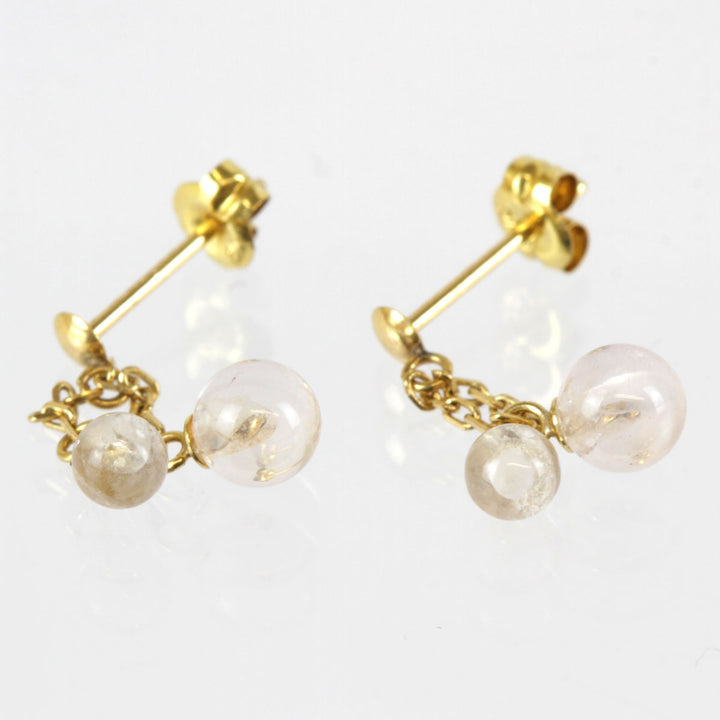 美品『USED』 K18 
 丸玉 ピアス
 0.6g