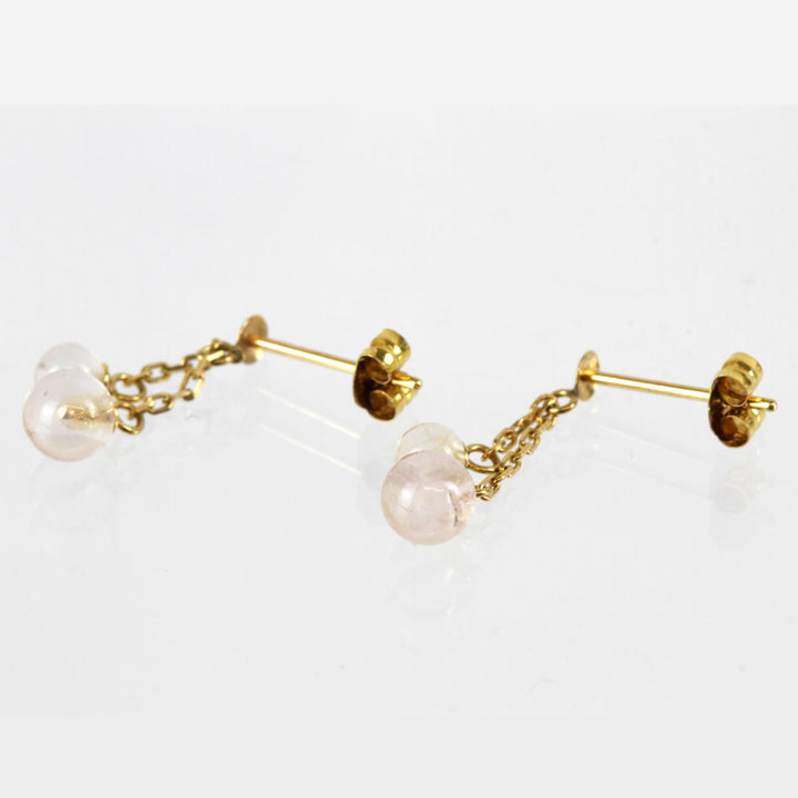 美品『USED』 K18 
 丸玉 ピアス
 0.6g