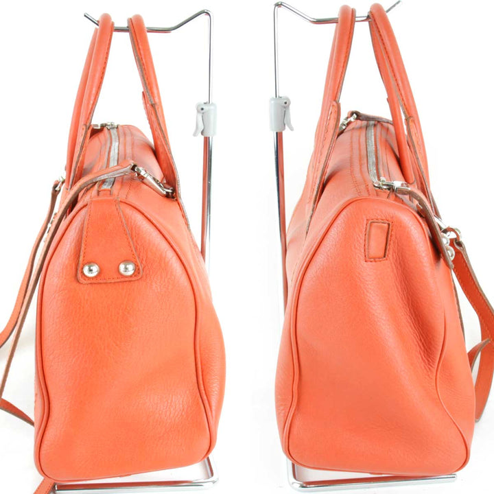 『USED』 
Salvatore Ferragamo フェラガモ 
 AU21 002404 ミニボストンバッグ 
レザー レッド