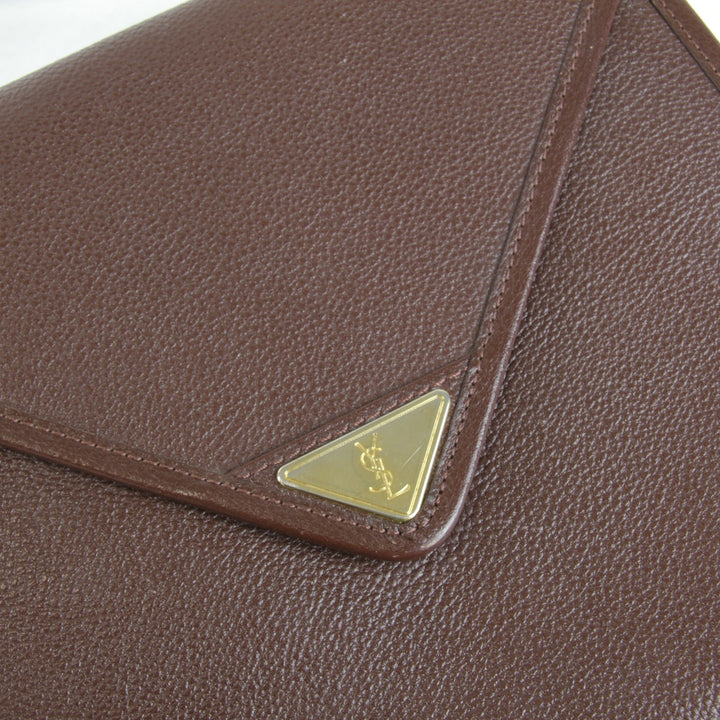 良品『USED』 
SAINT LAURENT サンローラン 
 ショルダーバッグ 
レザー ブラウン