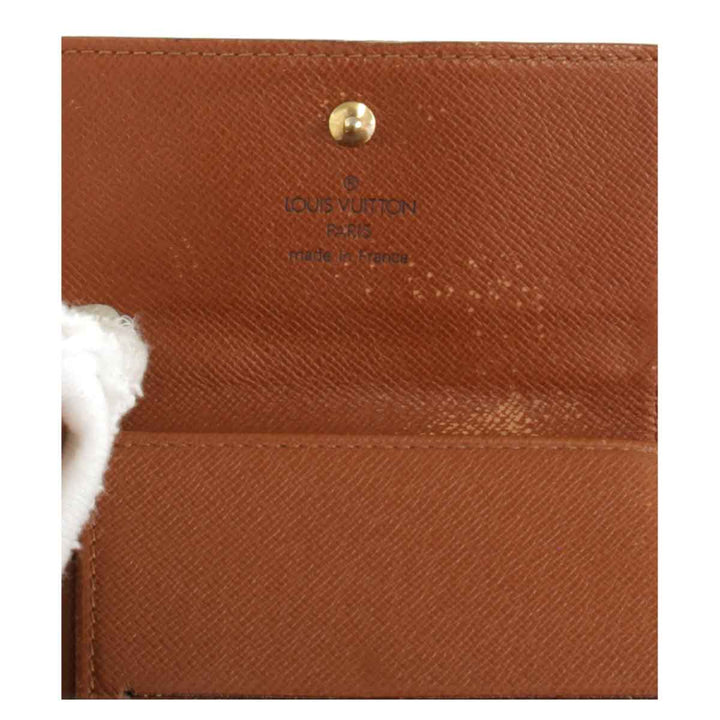 『USED』 
LOUIS VUITTON ルイ・ヴィトン 
 ポルトモネビエ カルトクレディ M61652 三つ折り財布 
モノグラムキャンバス ブラウン