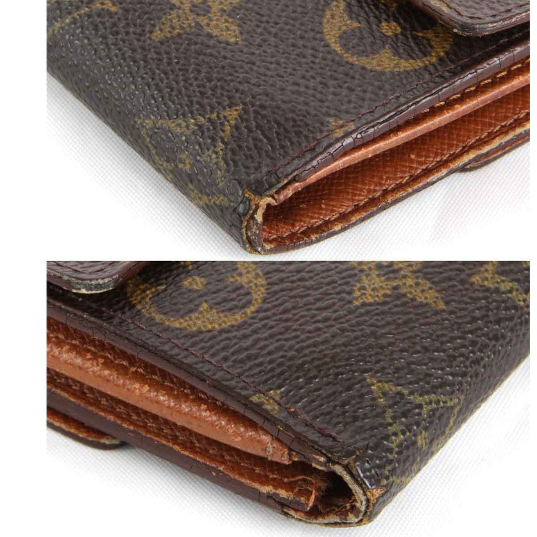 『USED』 
LOUIS VUITTON ルイ・ヴィトン 
 ポルトモネビエ カルトクレディ M61652 三つ折り財布 
モノグラムキャンバス ブラウン