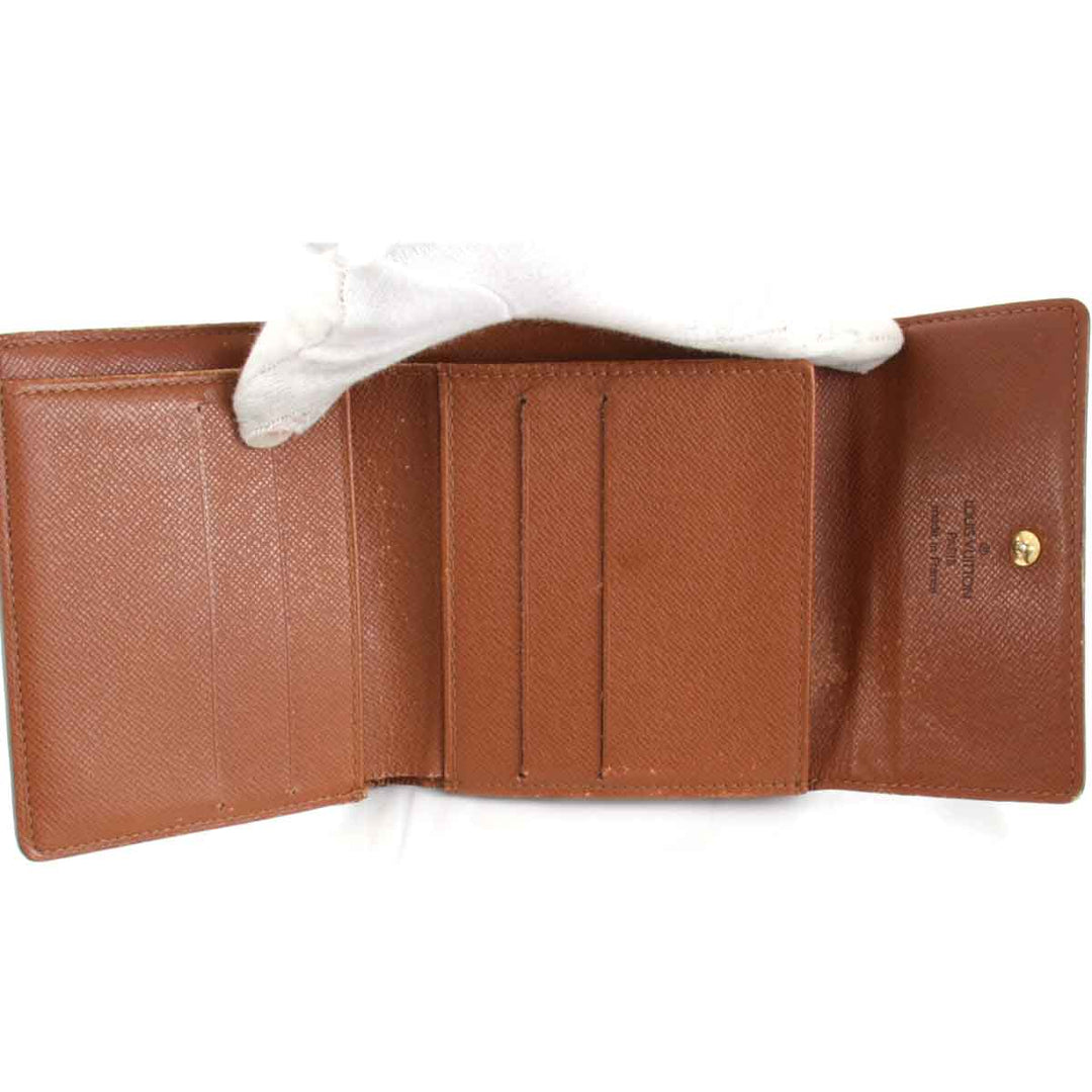 『USED』 
LOUIS VUITTON ルイ・ヴィトン 
 ポルトモネビエ カルトクレディ M61652 三つ折り財布 
モノグラムキャンバス ブラウン