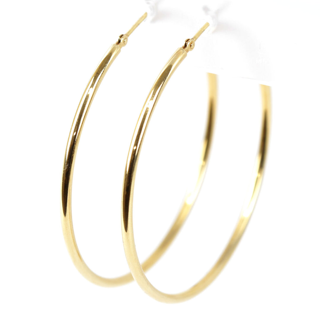 美品『USED』 K18 
 フープピアス  ピアス
 3.6g