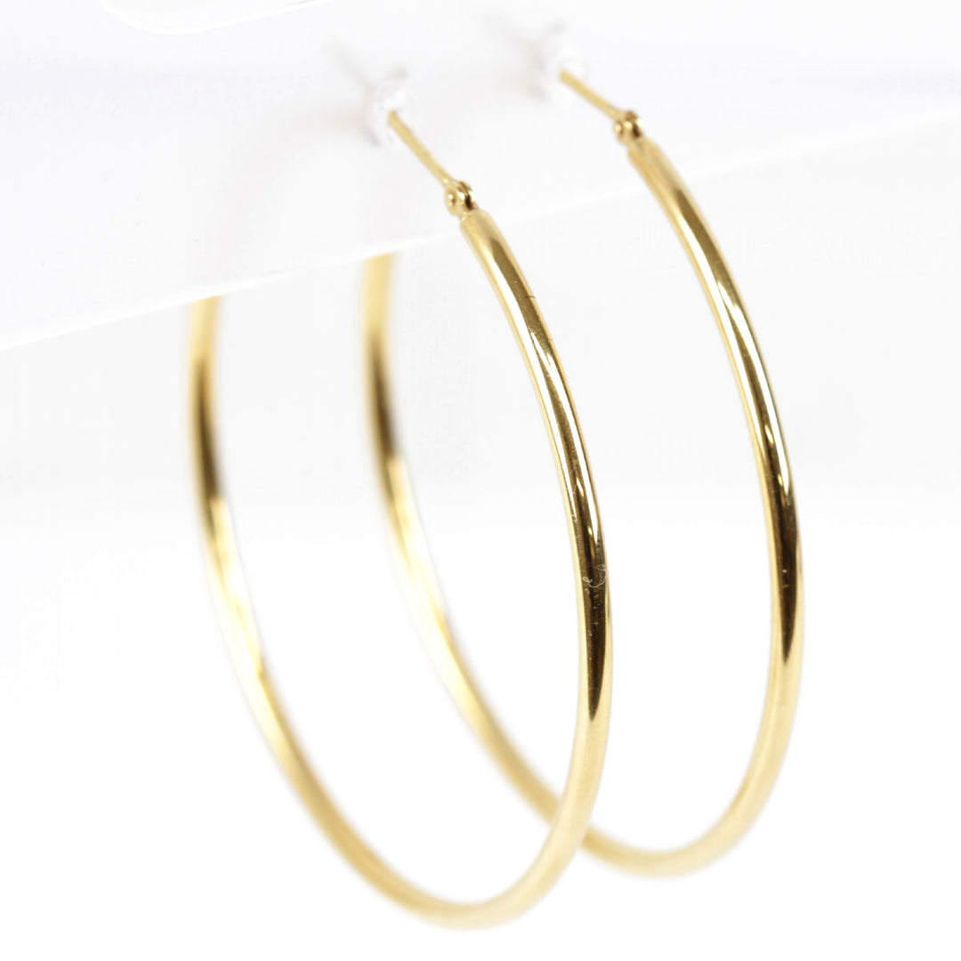 美品『USED』 K18 
 フープピアス  ピアス
 3.6g