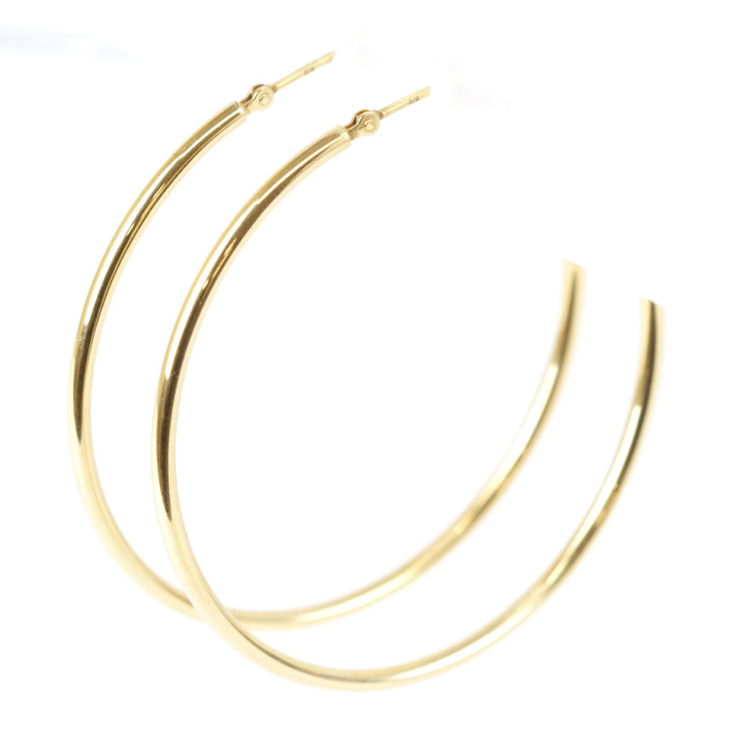 美品『USED』 K18 
 フープピアス  ピアス
 3.6g