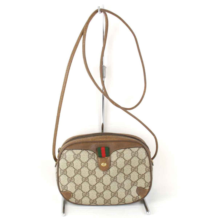 【価格改定】『USED』 
GUCCI グッチ 
 オールドグッチ 89.02.066 ショルダーバッグ 
GGスプリームキャンバス ブラウン