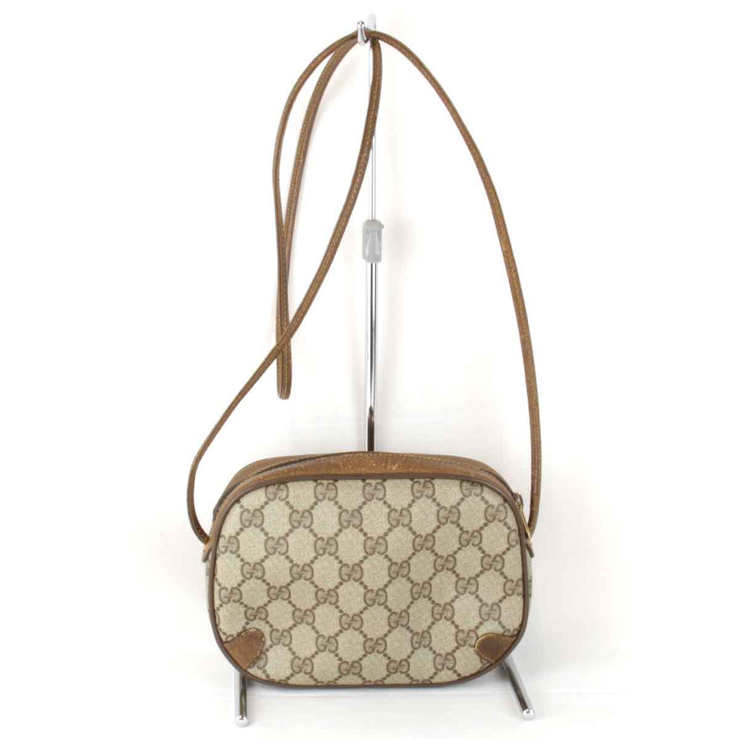 【価格改定】『USED』 
GUCCI グッチ 
 オールドグッチ 89.02.066 ショルダーバッグ 
GGスプリームキャンバス ブラウン
