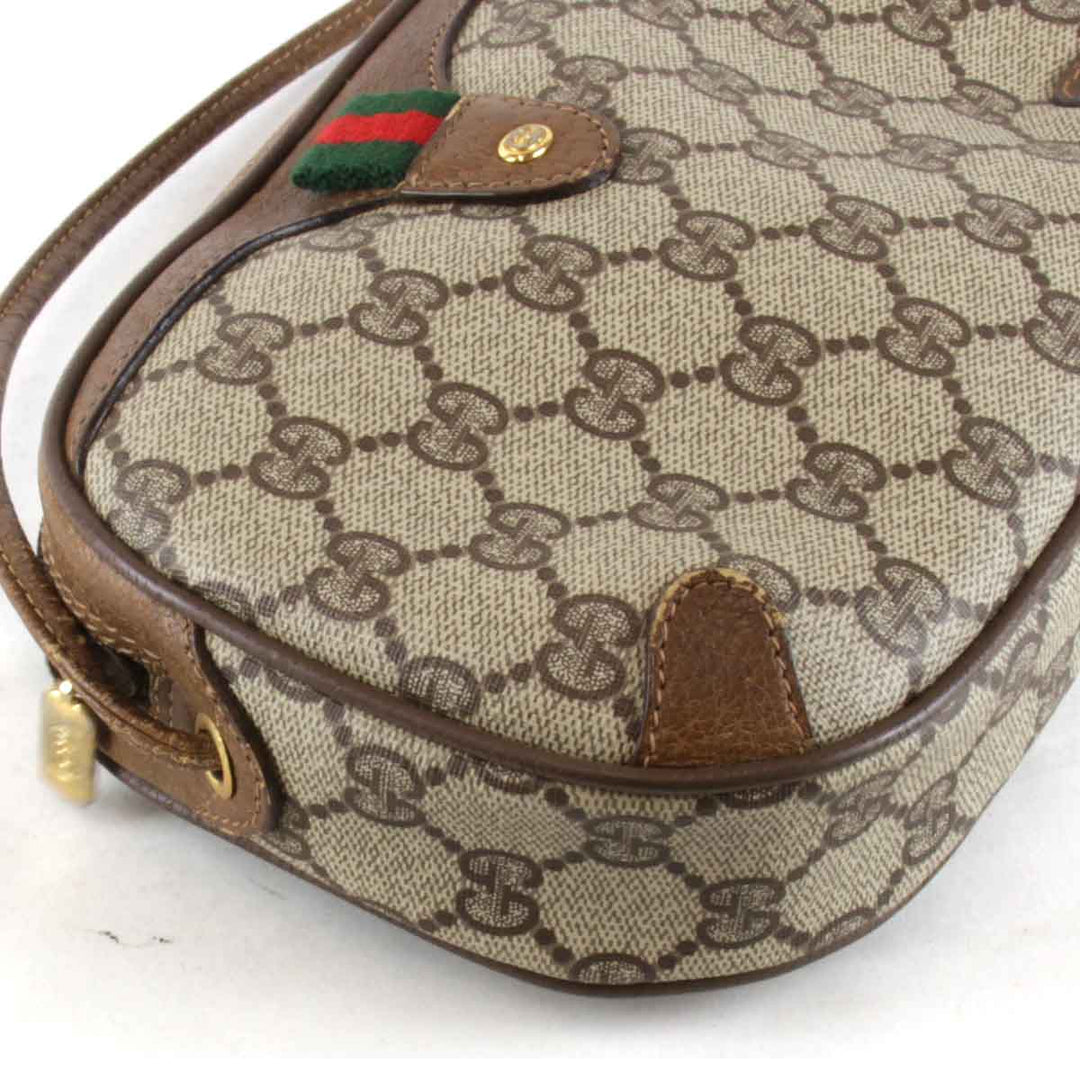 【価格改定】『USED』 
GUCCI グッチ 
 オールドグッチ 89.02.066 ショルダーバッグ 
GGスプリームキャンバス ブラウン