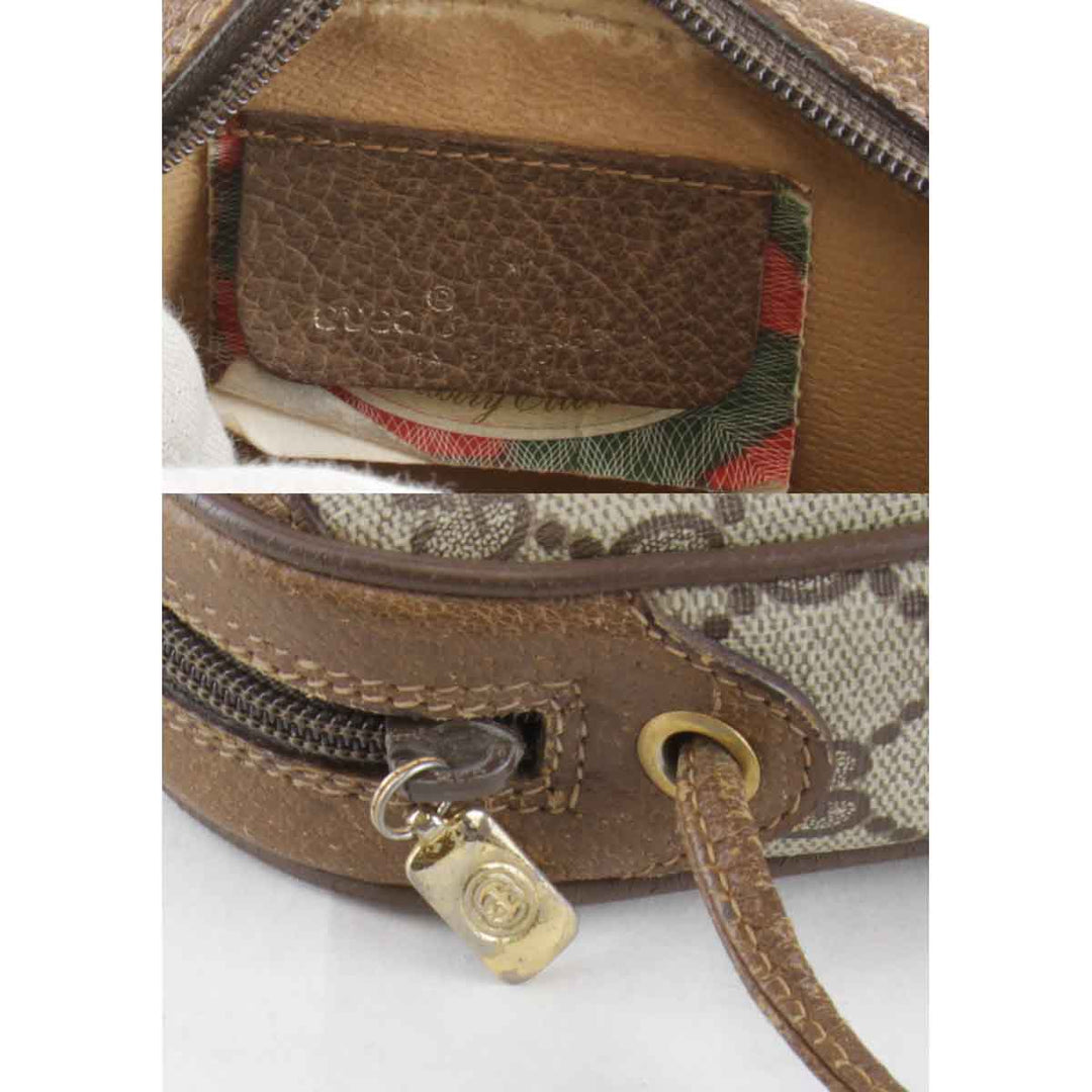 【価格改定】『USED』 
GUCCI グッチ 
 オールドグッチ 89.02.066 ショルダーバッグ 
GGスプリームキャンバス ブラウン