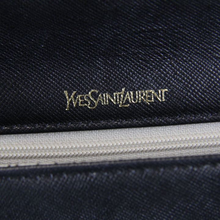 【価格改定】『USED』 
SAINT LAURENT サンローラン 
 クラッチバッグ 
レザー ブラック