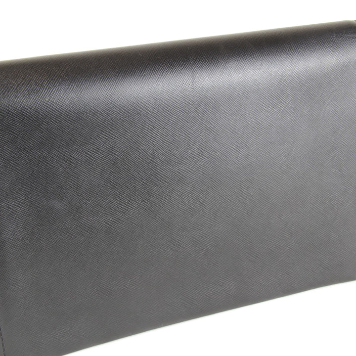 【価格改定】『USED』 
SAINT LAURENT サンローラン 
 クラッチバッグ 
レザー ブラック