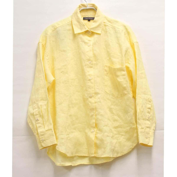 『USED』 
TOMMY トミー 
 長袖シャツ 
 イエロー
