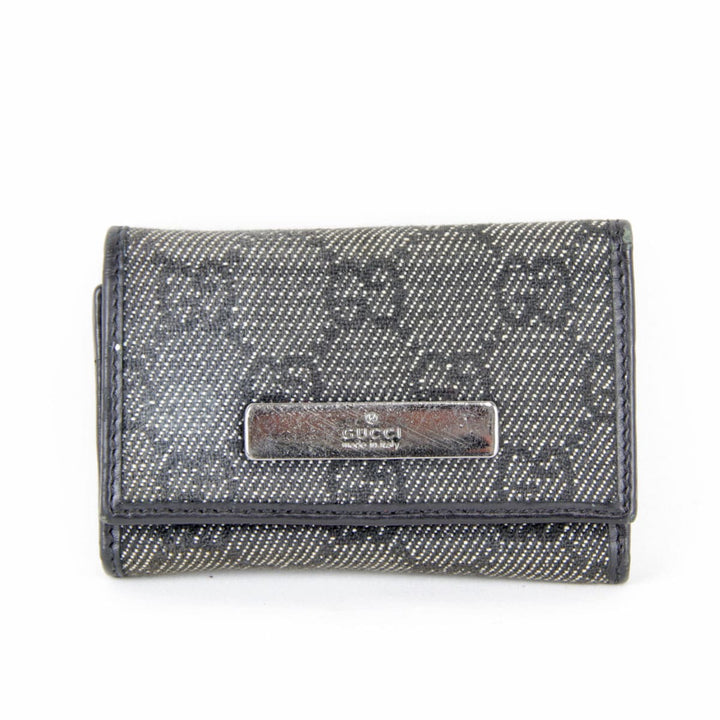 『USED』 
GUCCI グッチ 
 04565.3731 キーケース 
GGキャンバス ブラック