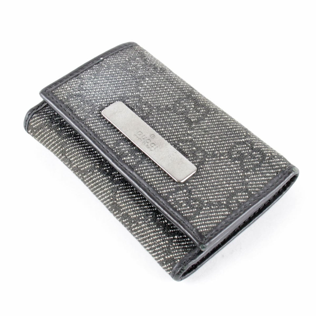 『USED』 
GUCCI グッチ 
 04565.3731 キーケース 
GGキャンバス ブラック