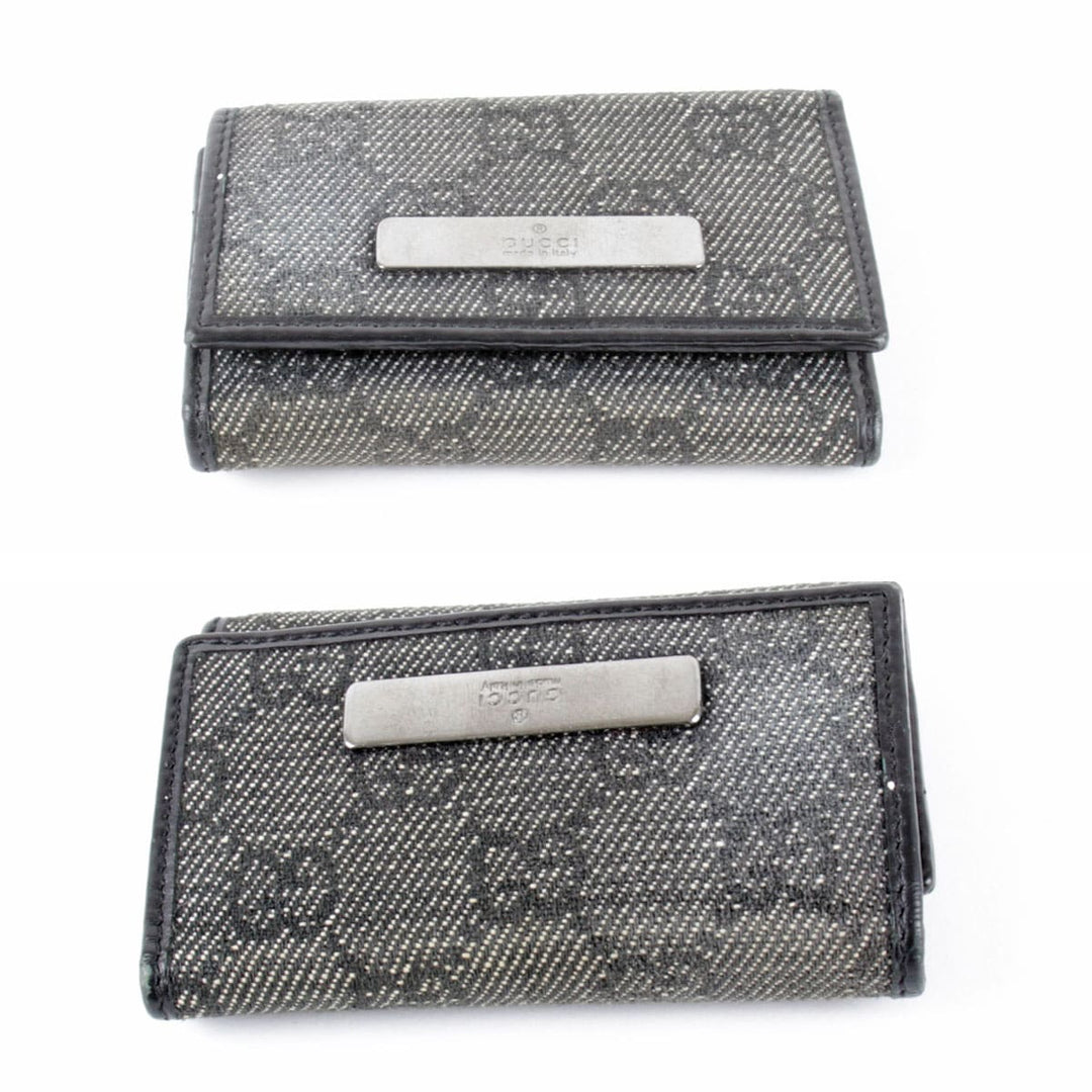 『USED』 
GUCCI グッチ 
 04565.3731 キーケース 
GGキャンバス ブラック