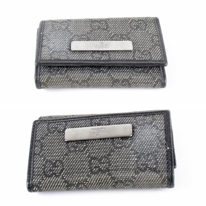 『USED』 
GUCCI グッチ 
 04565.3731 キーケース 
GGキャンバス ブラック