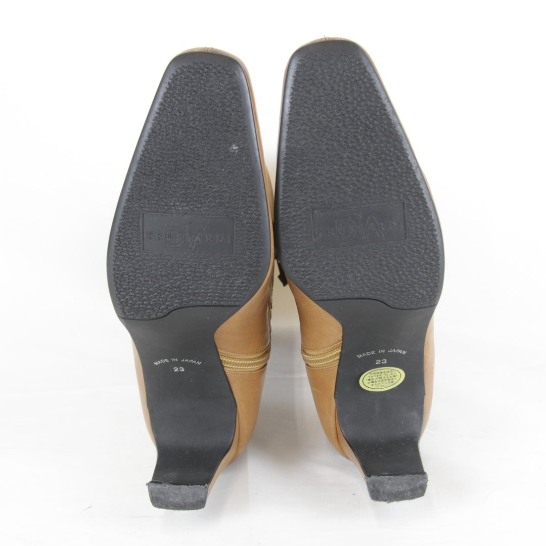 【価格改定】『USED』 
TRUSSARDI トラサルディ 
 ブーツ 
レザー ブラウン