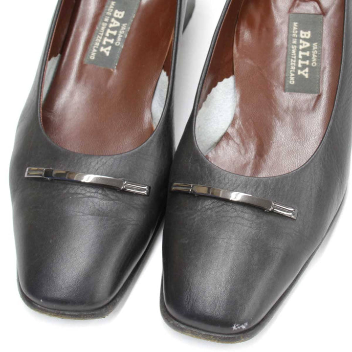 『USED』 
BALLY バリー 
 パンプス 
レザー ブラック