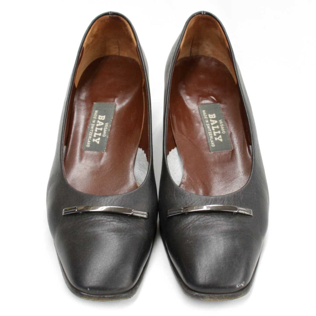 『USED』 
BALLY バリー 
 パンプス 
レザー ブラック