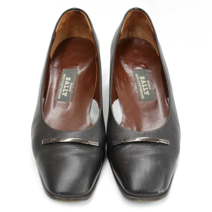 『USED』 
BALLY バリー 
 パンプス 
レザー ブラック
