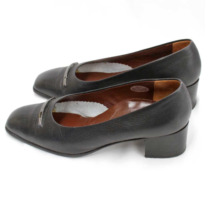 『USED』 
BALLY バリー 
 パンプス 
レザー ブラック