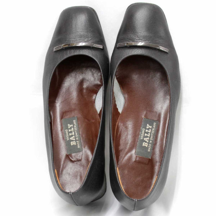『USED』 
BALLY バリー 
 パンプス 
レザー ブラック