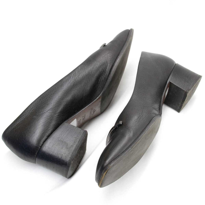 『USED』 
BALLY バリー 
 パンプス 
レザー ブラック