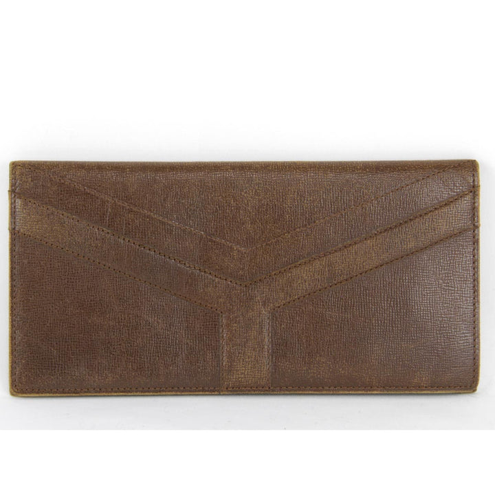『USED』 
YVES SAINT LAURENT イヴ・サンローラン 
 札入れ 
レザー ブラウン