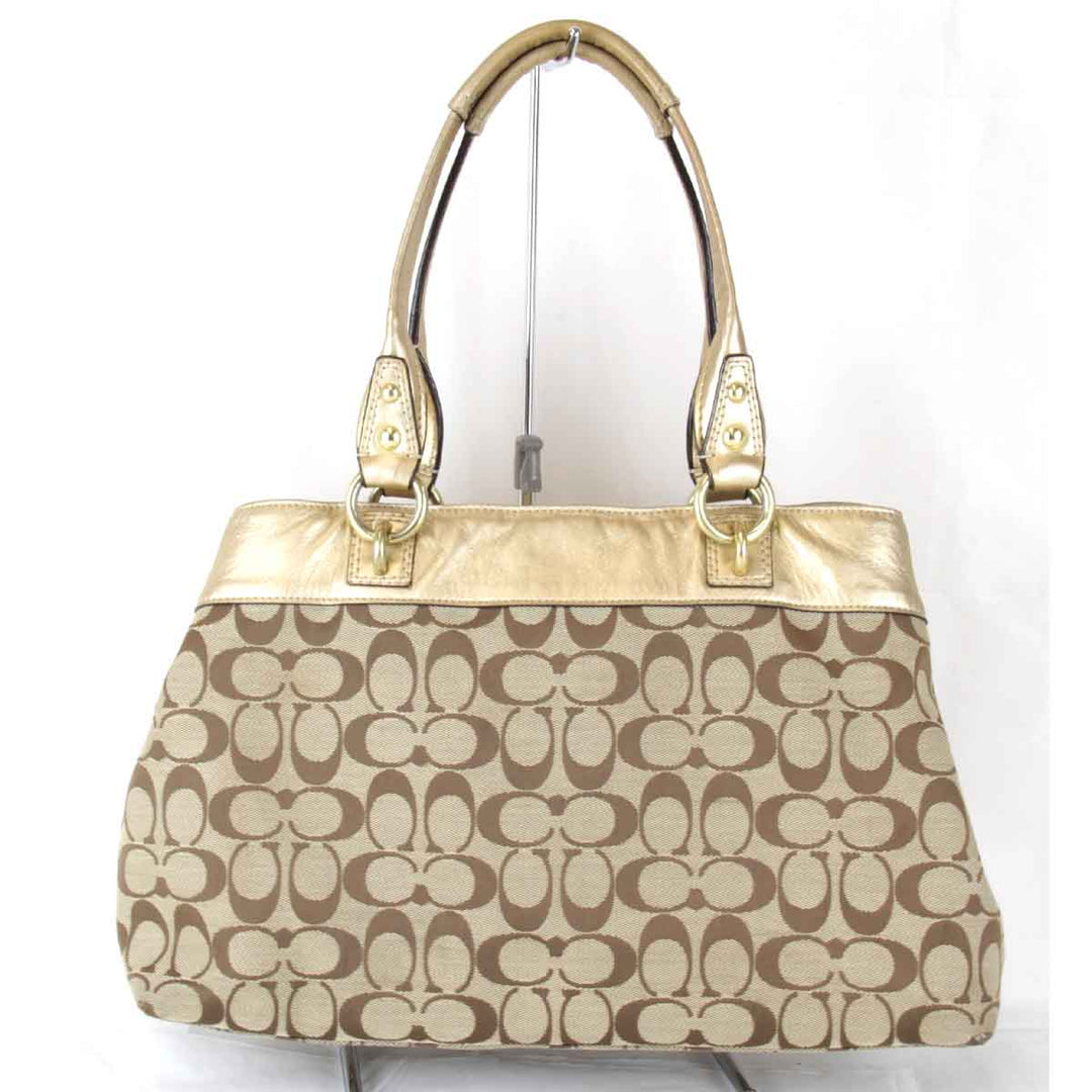 『USED』 
COACH コーチ 
 F15533 ショルダーバッグ 
キャンバス ブラウン