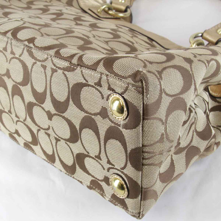 『USED』 
COACH コーチ 
 F15533 ショルダーバッグ 
キャンバス ブラウン