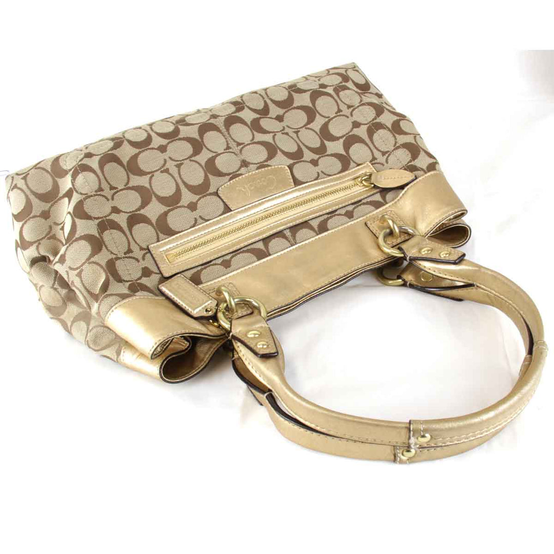 『USED』 
COACH コーチ 
 F15533 ショルダーバッグ 
キャンバス ブラウン