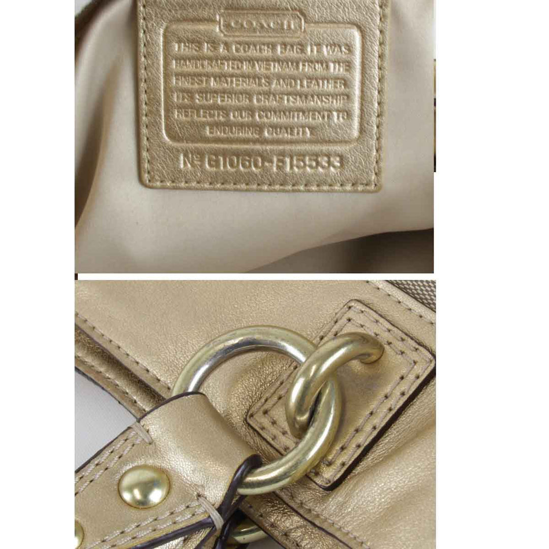 『USED』 
COACH コーチ 
 F15533 ショルダーバッグ 
キャンバス ブラウン