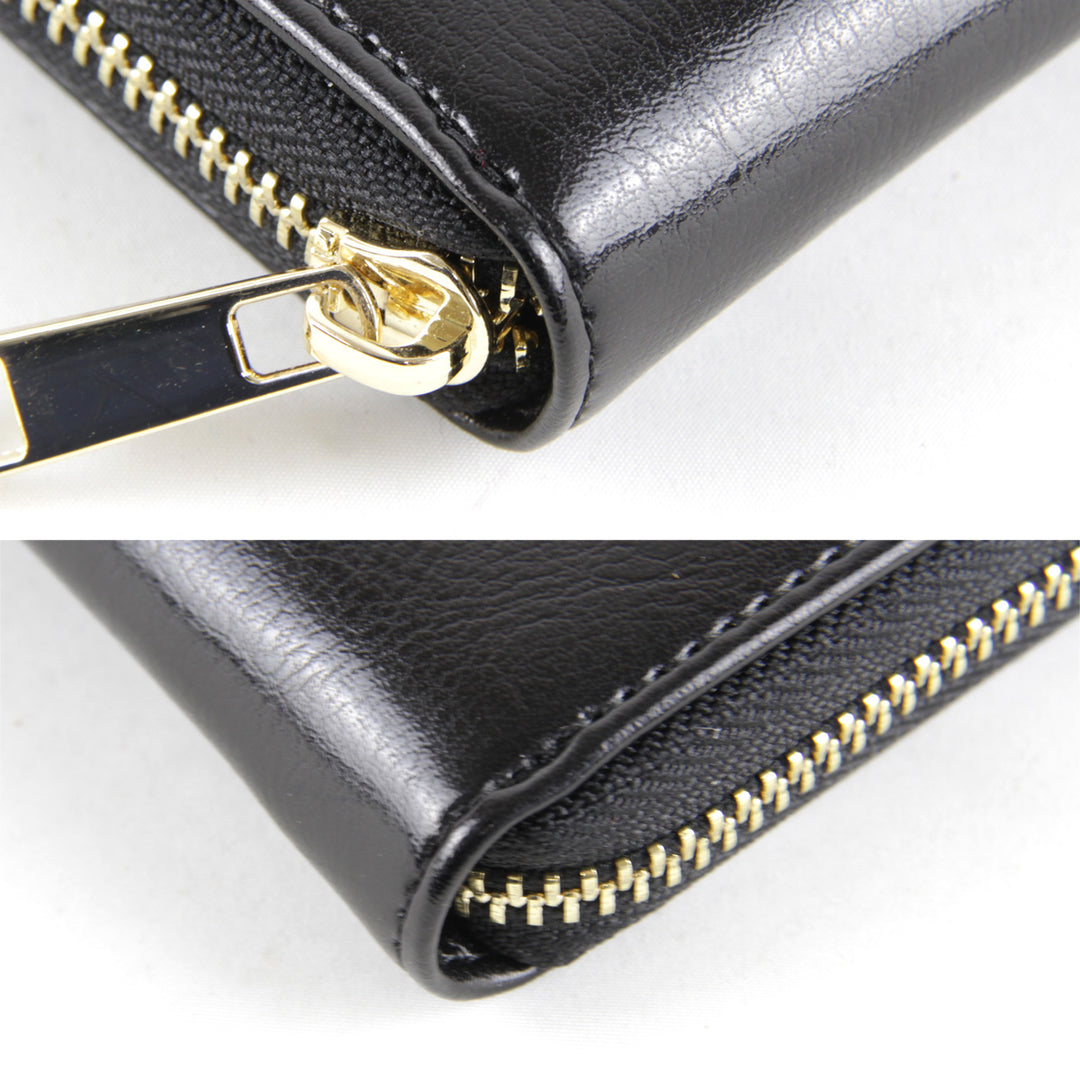 美品『USED』 
 
 長財布 
レザー ブラック