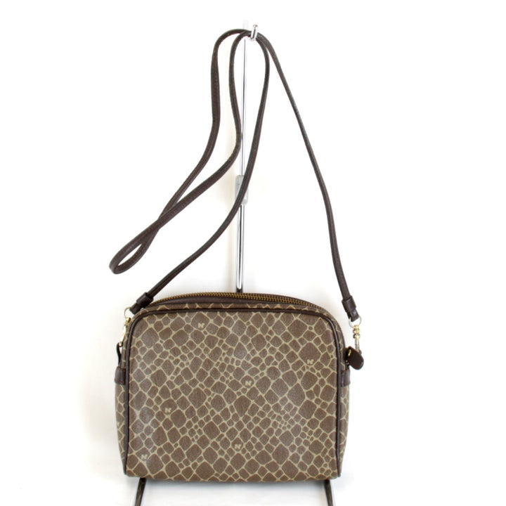 『USED』 
NINA RICCI ニナリッチ 
 ショルダーバッグ 
レザー ブラウン