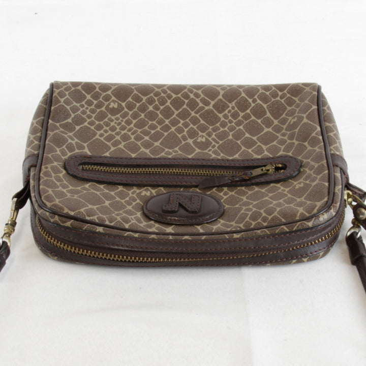 『USED』 
NINA RICCI ニナリッチ 
 ショルダーバッグ 
レザー ブラウン