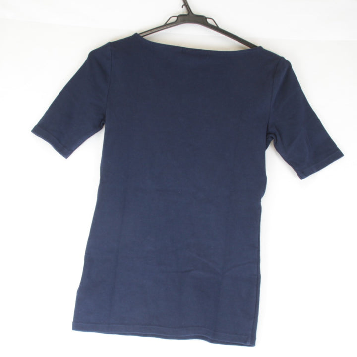良品『USED』 
RALPH LAUREN ラルフローレン 
 半袖Ｔシャツ 
コットン ネイビー