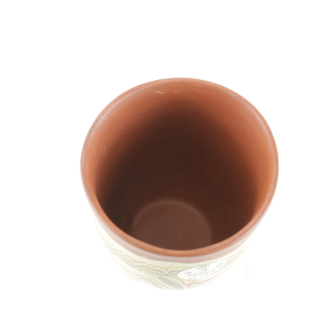 美品『USED』 
 
 伸康焼 マーブル模様 急須・湯みセット 食器 
 ブラウン