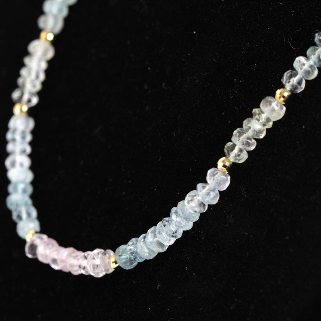 美品『USED』 K18/アクアマリン  
ネックレス
 12g