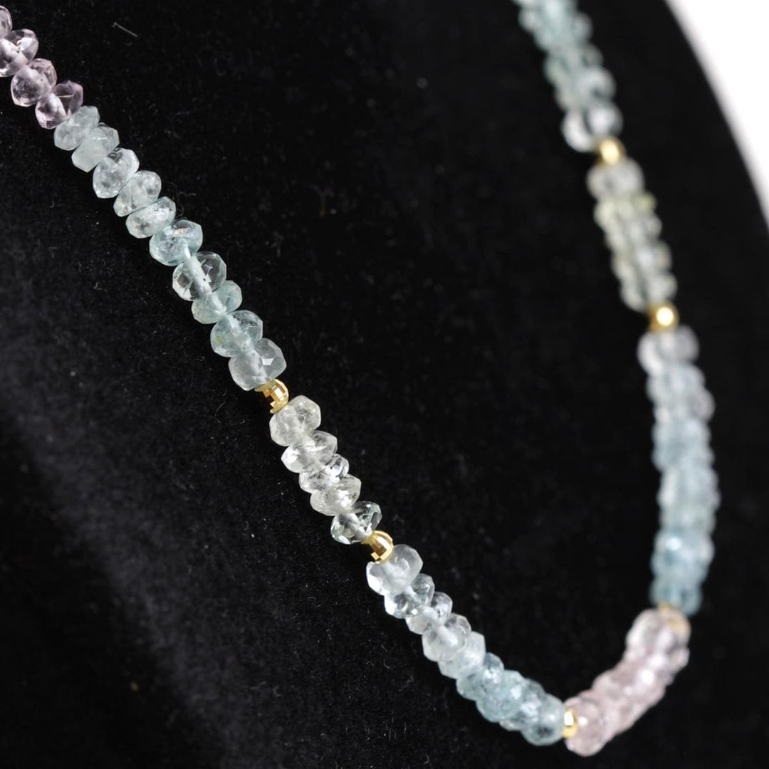 美品『USED』 K18/アクアマリン  
ネックレス
 12g