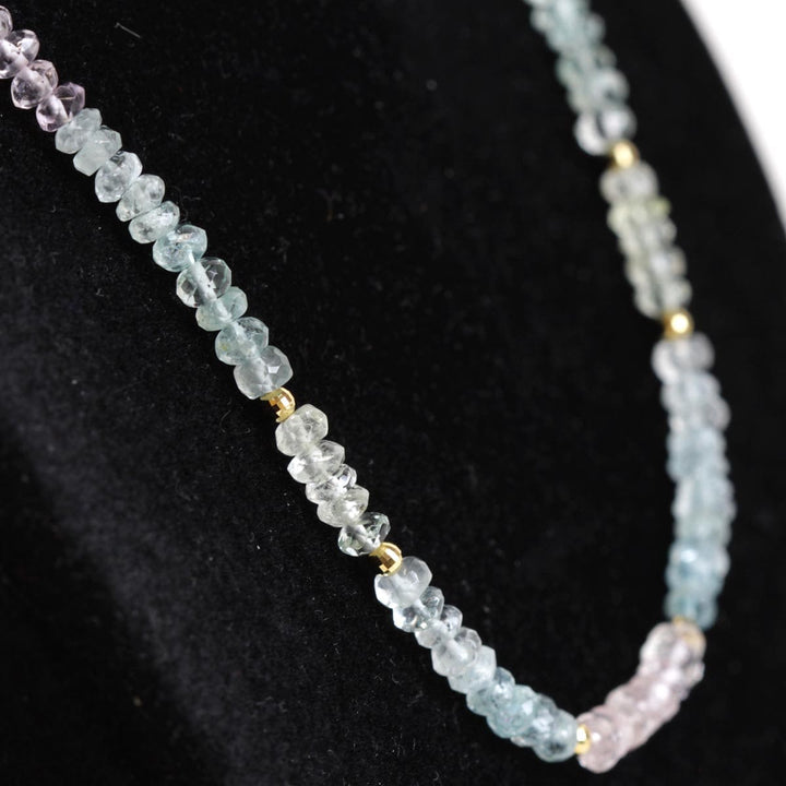 美品『USED』 K18/アクアマリン  
ネックレス
 12g
