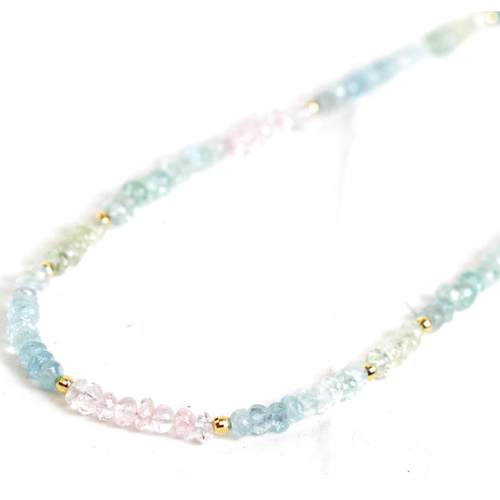 美品『USED』 K18/アクアマリン  
ネックレス
 12g