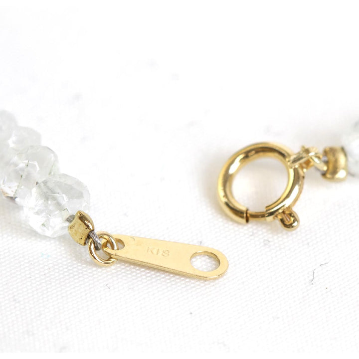 美品『USED』 K18/アクアマリン  
ネックレス
 12g